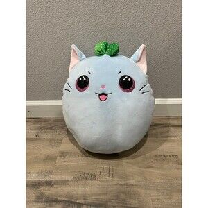 KIRRA the Blue Cat Ty Squishy Beanies with A Bow 14" Toy